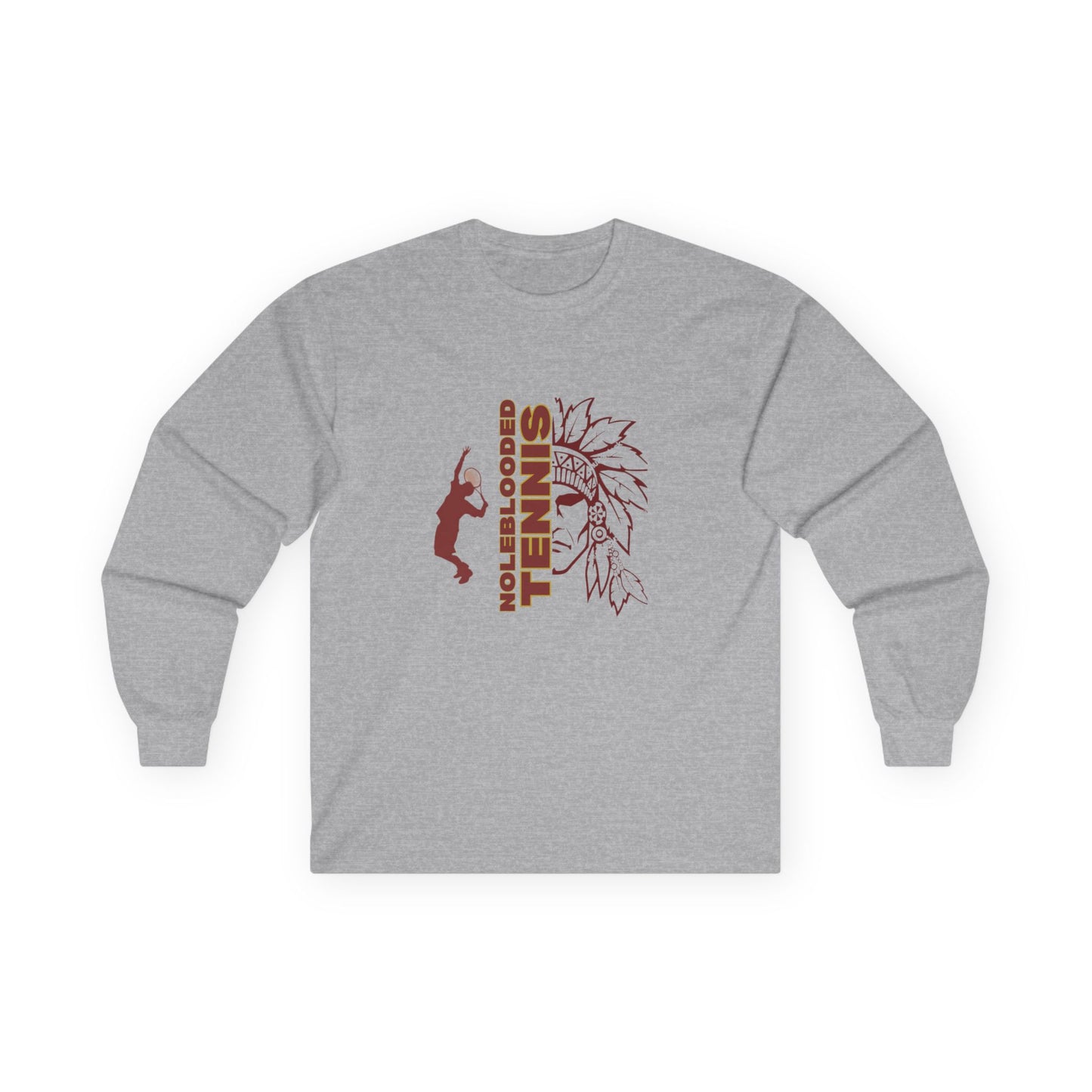 Noleblooded Athletics - Tennis Unisex Ultra Cotton, Double-Sided, Long Sleeve Tee