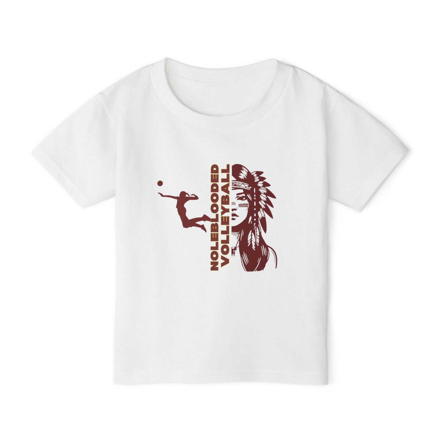 Noleblooded Athletics Volleyball Toddler, Double-Sided,  T-Shirt