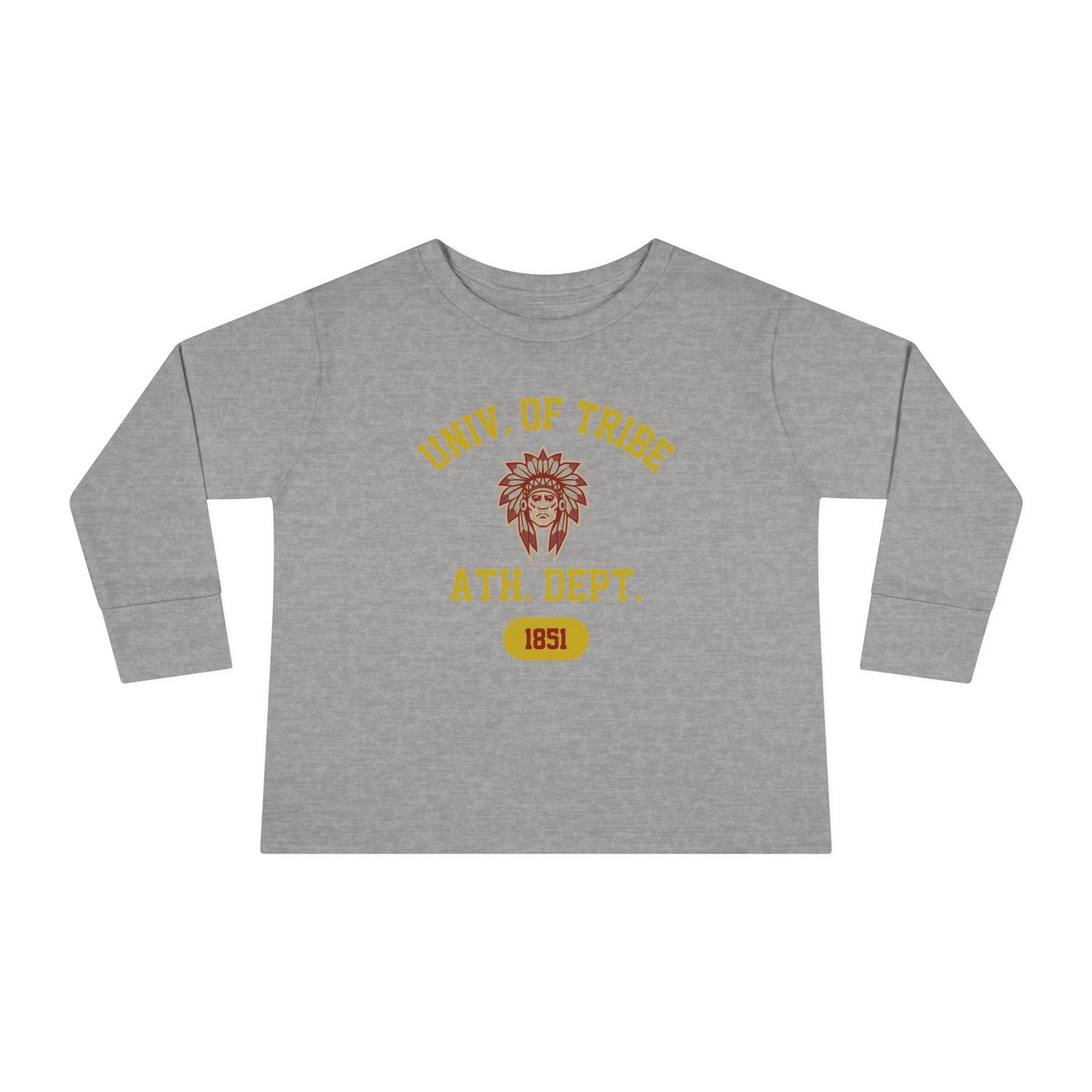 University of Tribe Athletics - Double-Sided, Toddler Long Sleeve Tee -