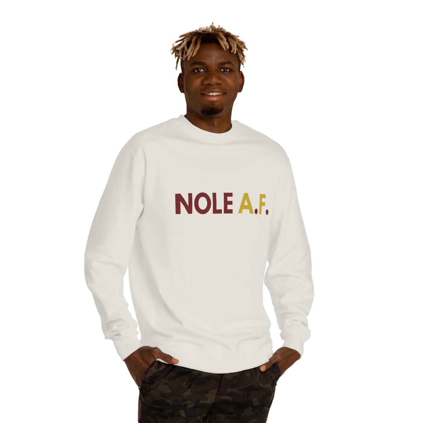 Gameday - "NOLE A.F."  Unisex Crew Neck Sweatshirt