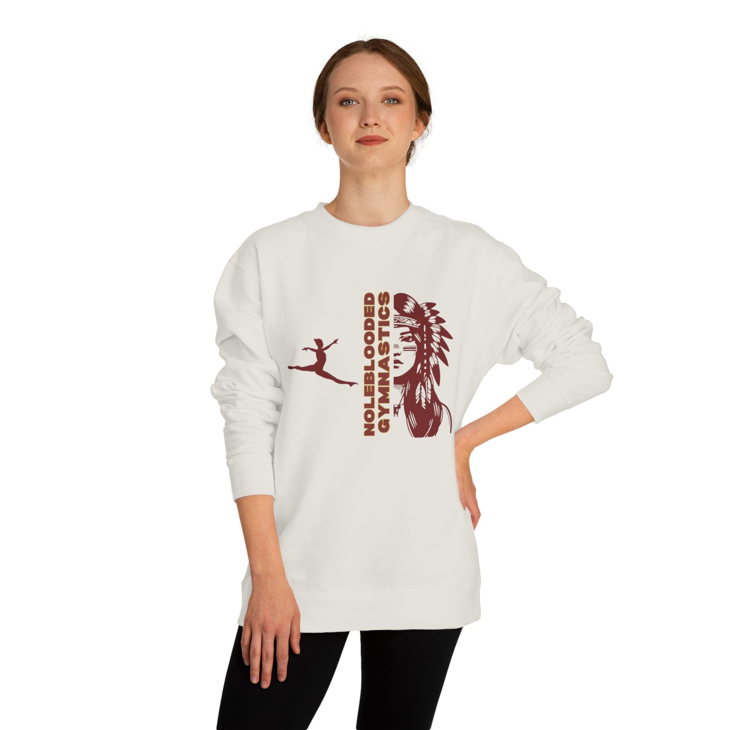 Noleblooded Athletics - Ladies Gymnastics Unisex Double-Sided, Crew Neck Sweatshirt