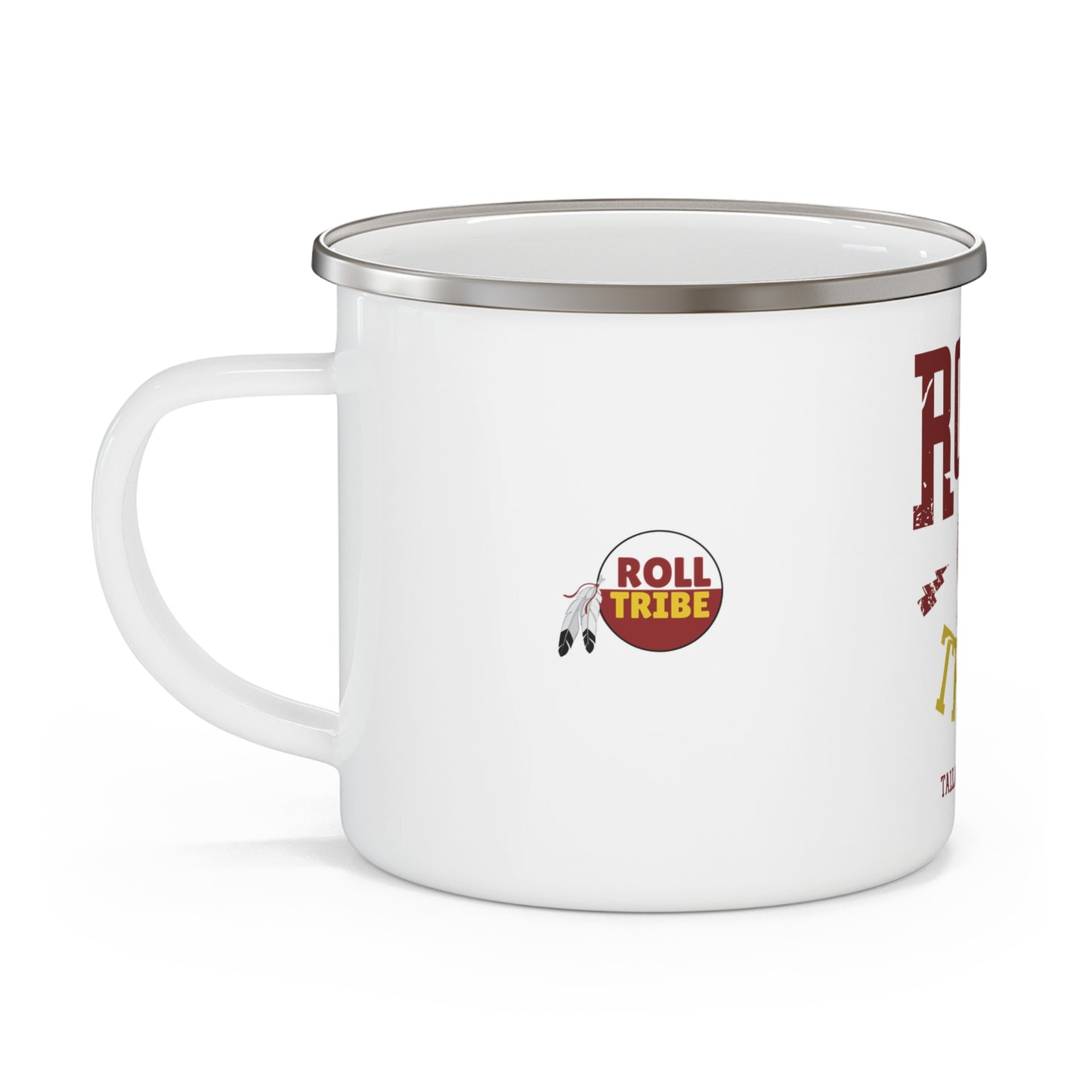 Roll Tribe - "Cartoon Indian" Rustic Enamel Camping Mug