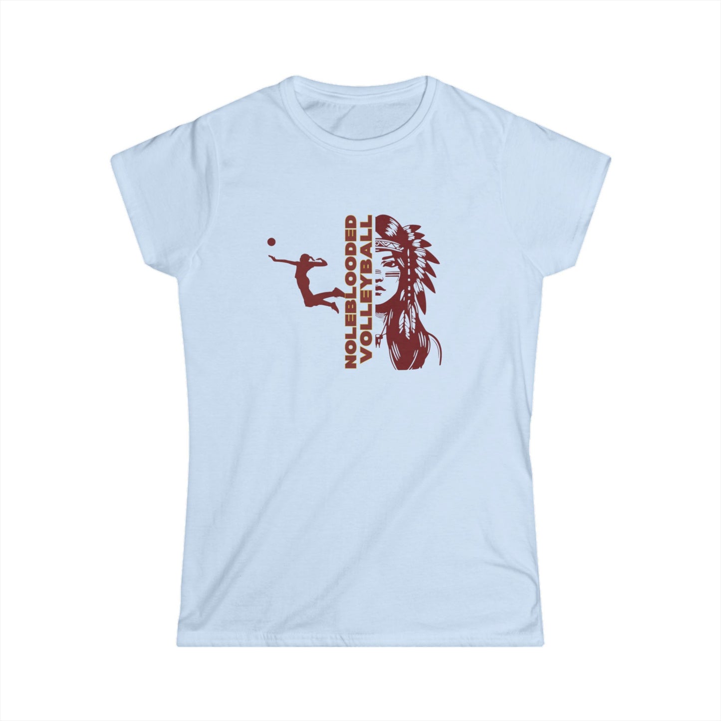 Noleblooded Athletics - Ladies Volleyball Women's Double-Sided, Tee