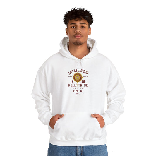 Roll Tribe - "Established 1851 Badge" Hooded Sweatshirt