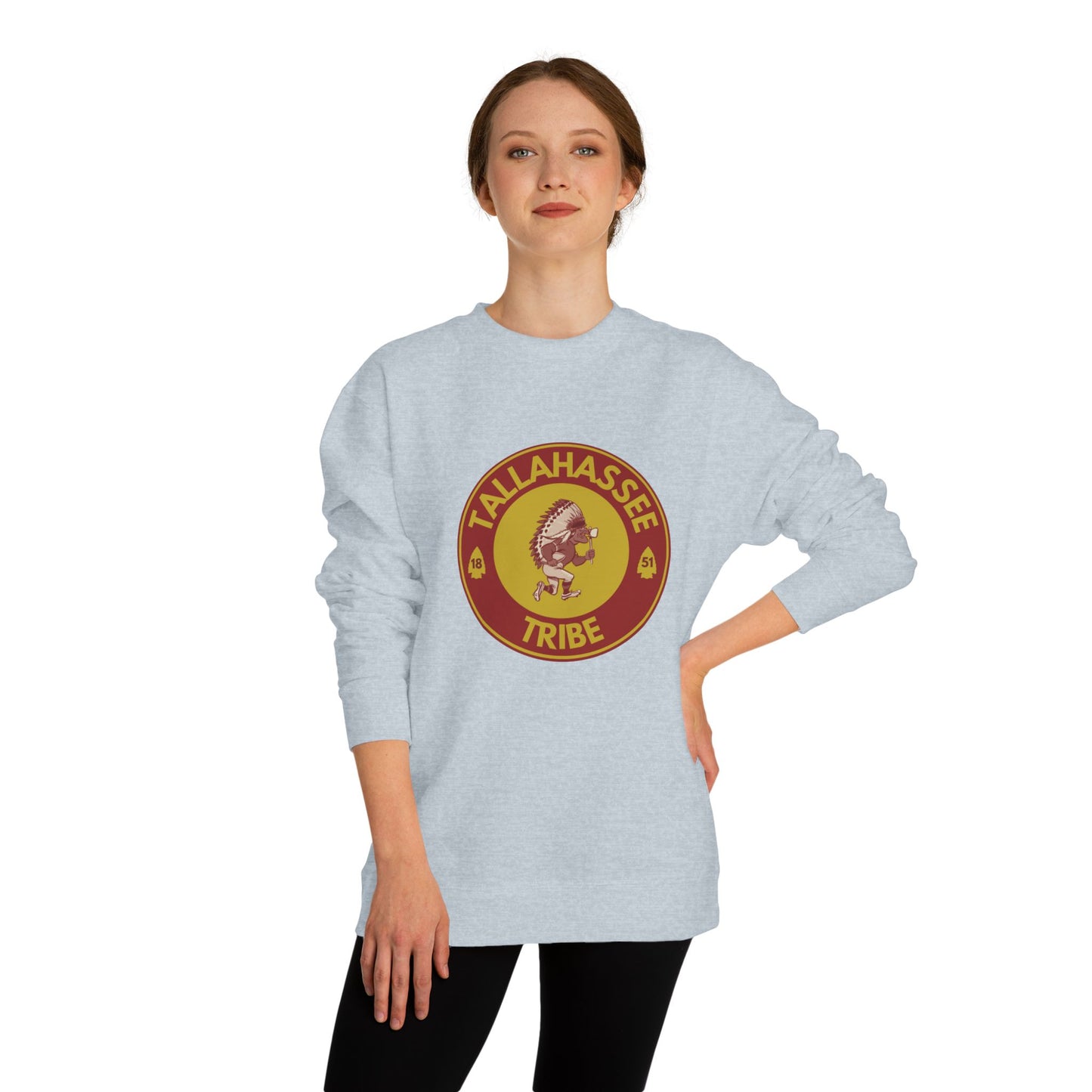 Roll Tribe :Tallahassee Tribe" Double-Sided, Unisex Crew Neck Sweatshirt