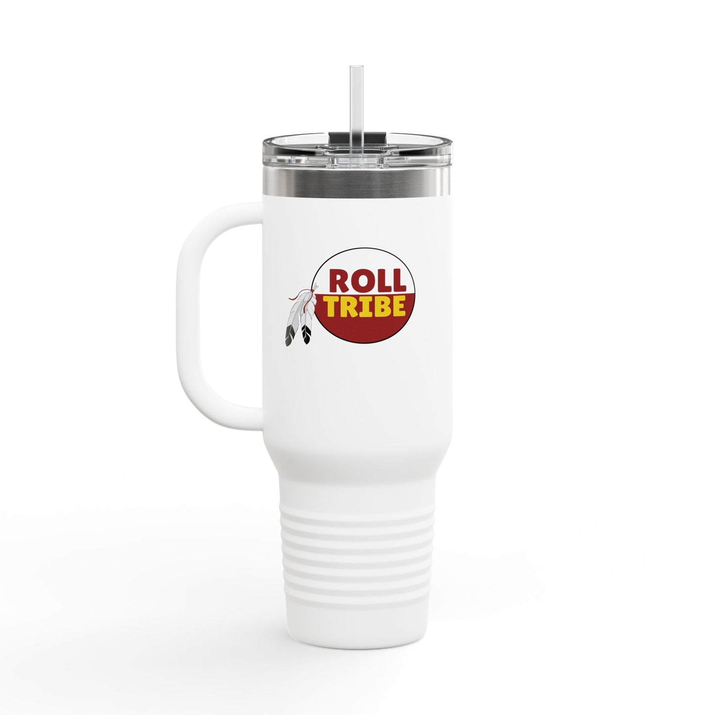 Roll Tribe - "3 Feathers Tribe" Design - 40oz Coffee Tumbler