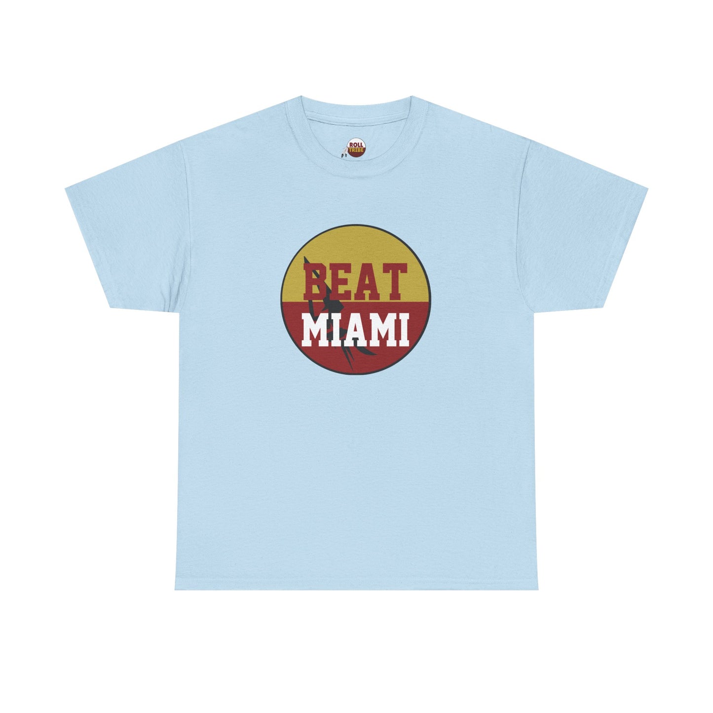 Gameday - "BEAT MIAMI" Button Unisex Heavy Cotton Tee