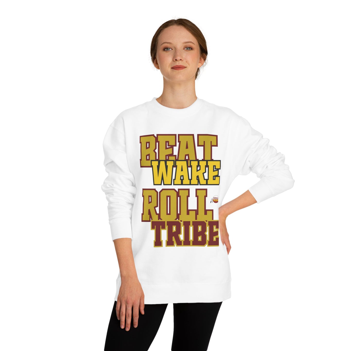 Roll Tribe "Beat Wake" Unisex Crew Neck Sweatshirt
