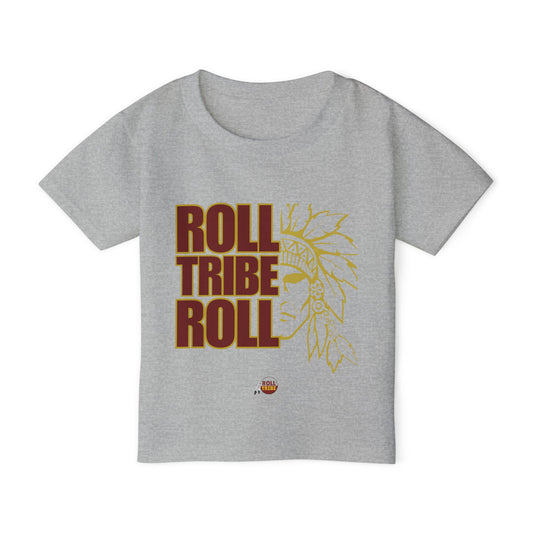 Toddler T-Shirt - "Roll Tribe Roll" Graphic Tee - Cute and Playful Native American Inspired Design