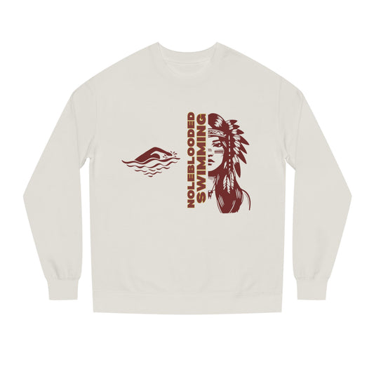 Noleblooded Athletics - Ladies Swimming Unisex Double-Sided, Crew Neck Sweatshirt