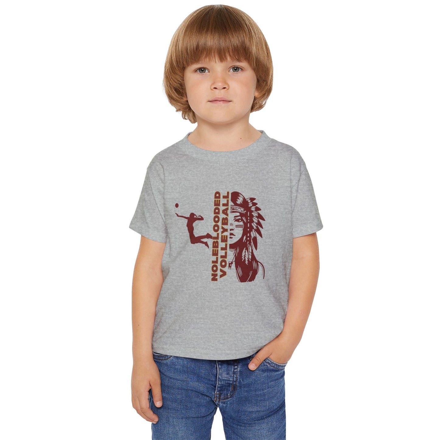 Noleblooded Athletics - Ladies Volleyball Double-Sided, Toddler T-Shirt