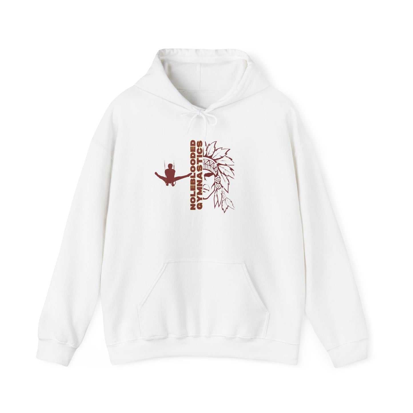 Noleblooded Athletics - Gymnastics Unisex Hoodie w/ Logo on Arm