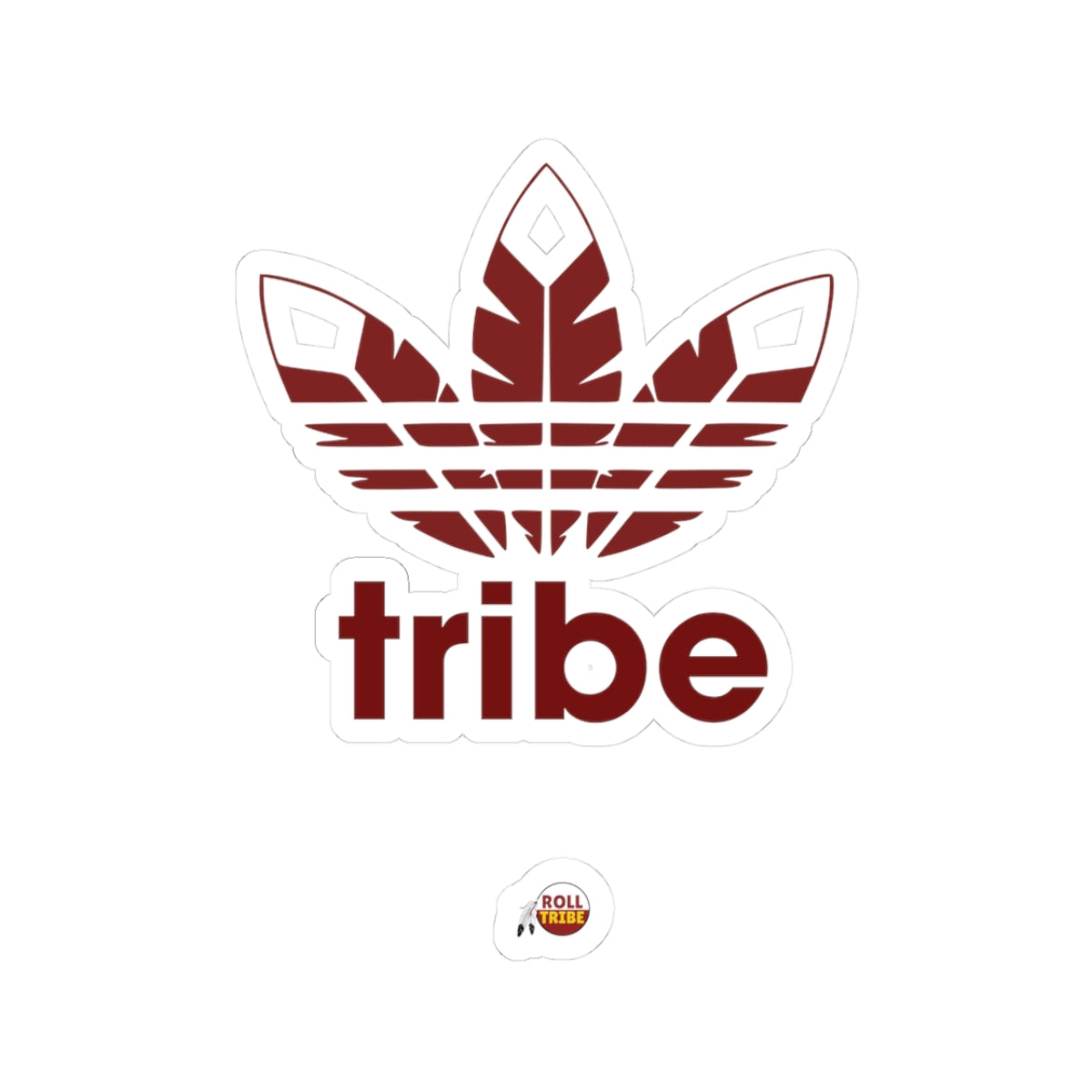 Tribe Leaf Kiss-Cut Stickers - Trendy Vinyl Decals for Laptops & Water Bottles