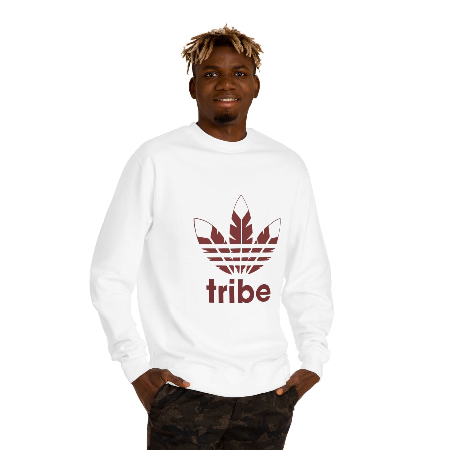 Roll Tribe - "3 Feathers Tribe" Unisex Crew Neck Sweatshirt