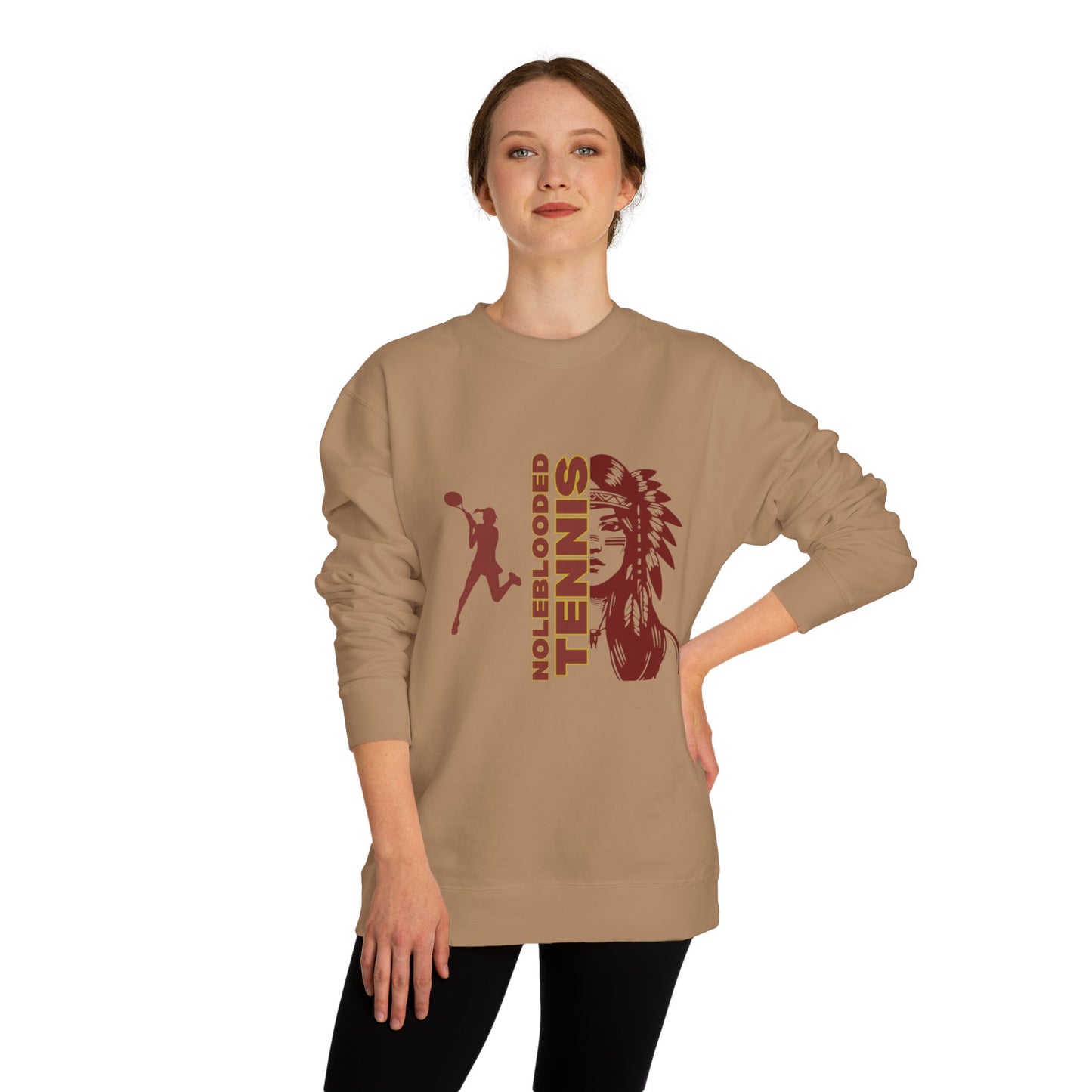 Noleblooded Athletics - Ladies Tennis Unisex Crew Neck Double-Sided, Sweatshirt