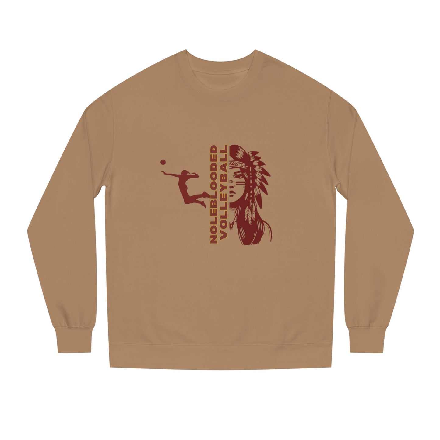 Noleblooded Athletics - Ladies Volleyball Unisex Double-Sided, Crew Neck Sweatshirt