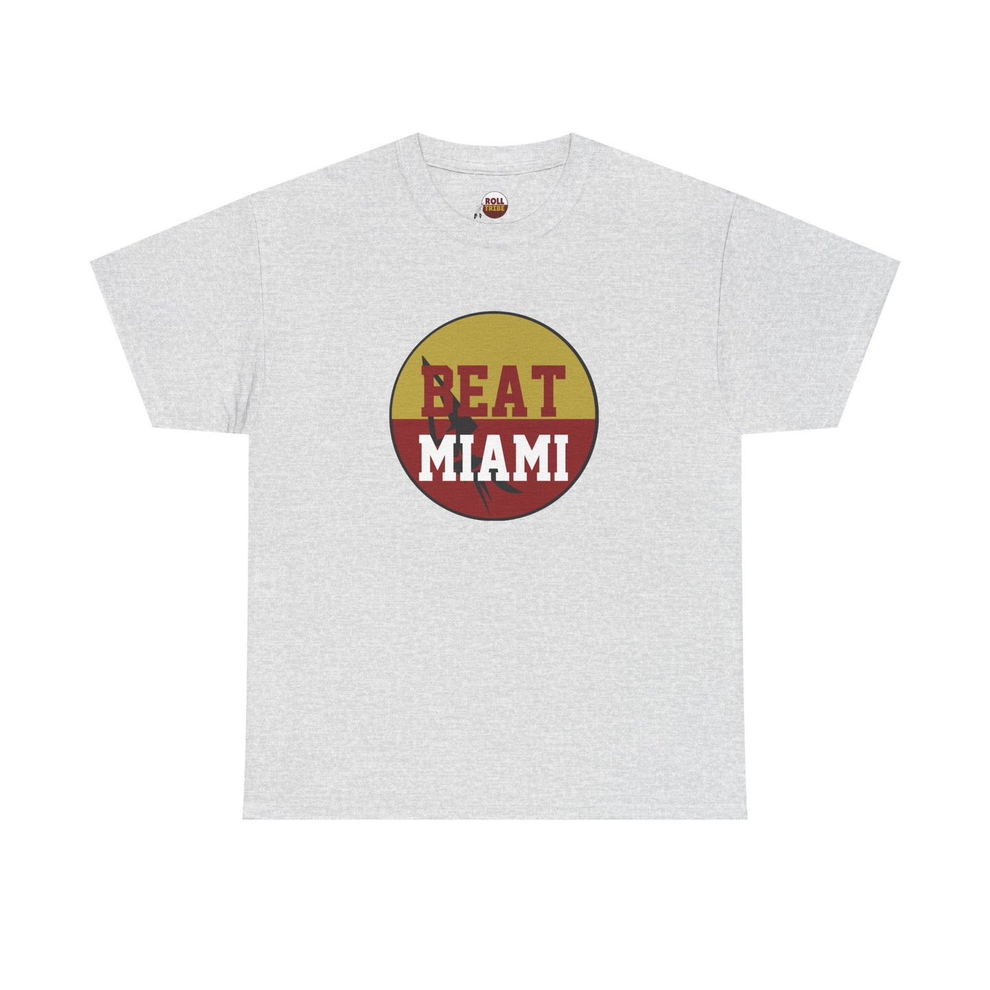 Gameday - "BEAT MIAMI" Button Unisex Heavy Cotton Tee