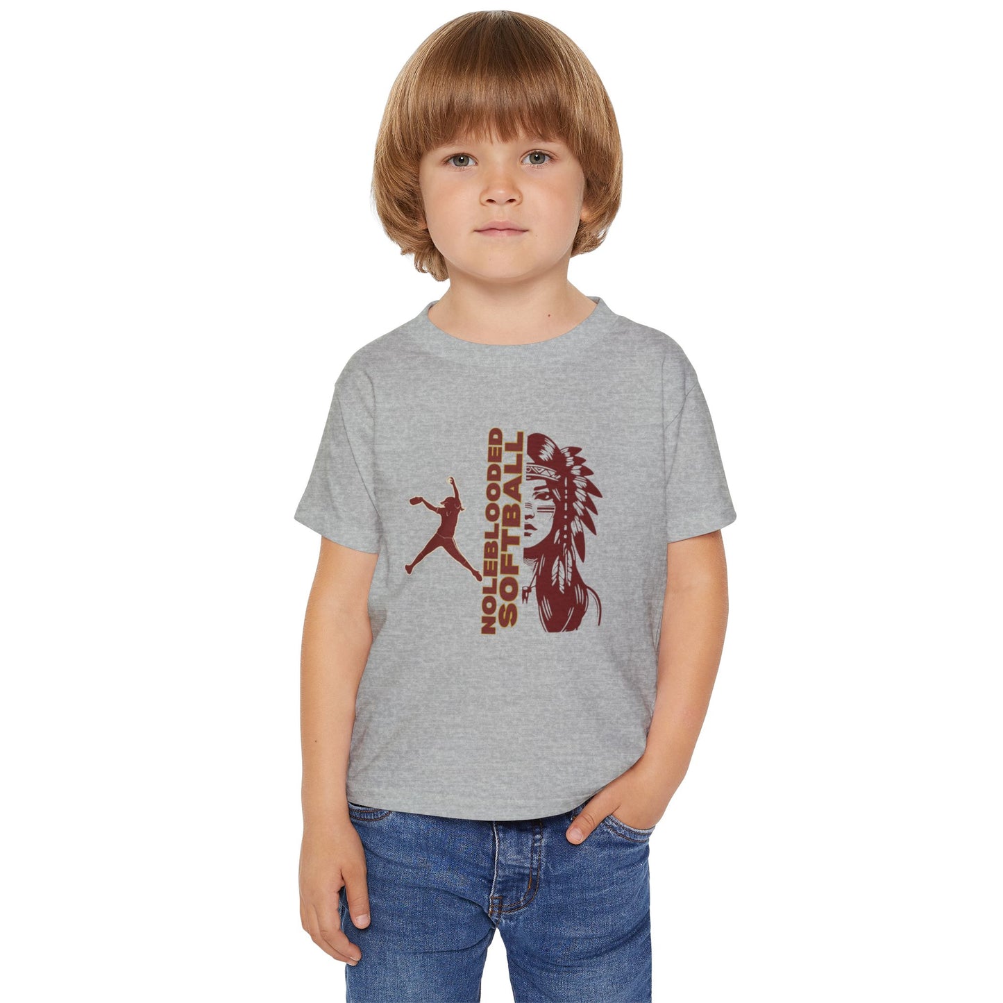 Noleblooded Athletics - Softball Double-Sided, Toddler T-shirt