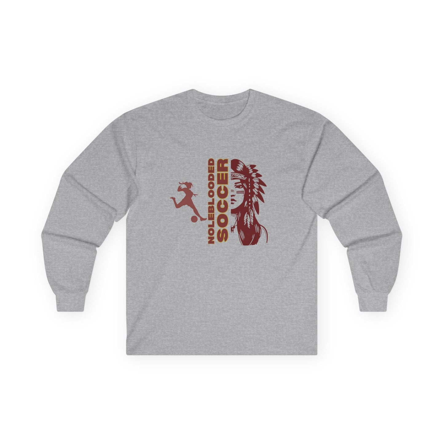 Noleblooded Athletics - Ladies Soccer Double-Sided, Long Sleeve Tee