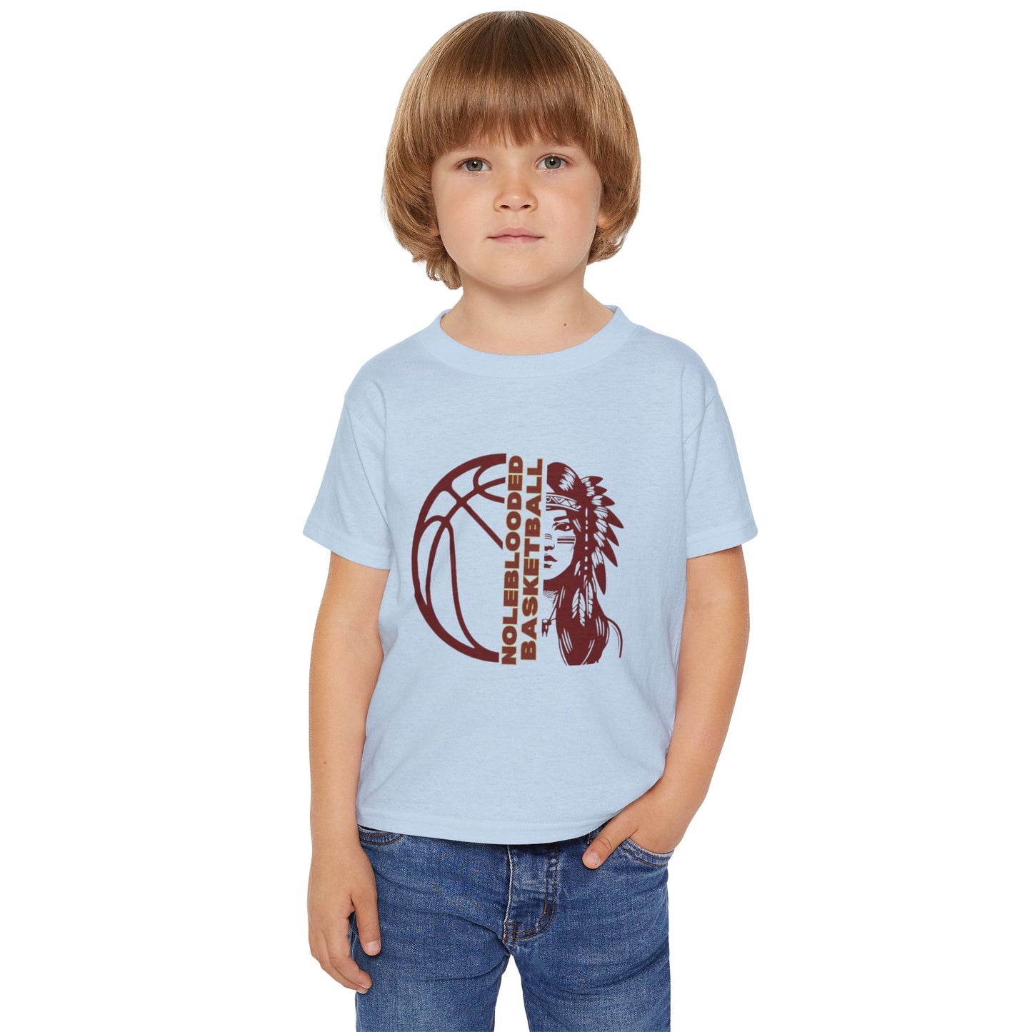 Noleblooded Athletics - Ladies Basketball Double-Sided, Toddler T-Shirt