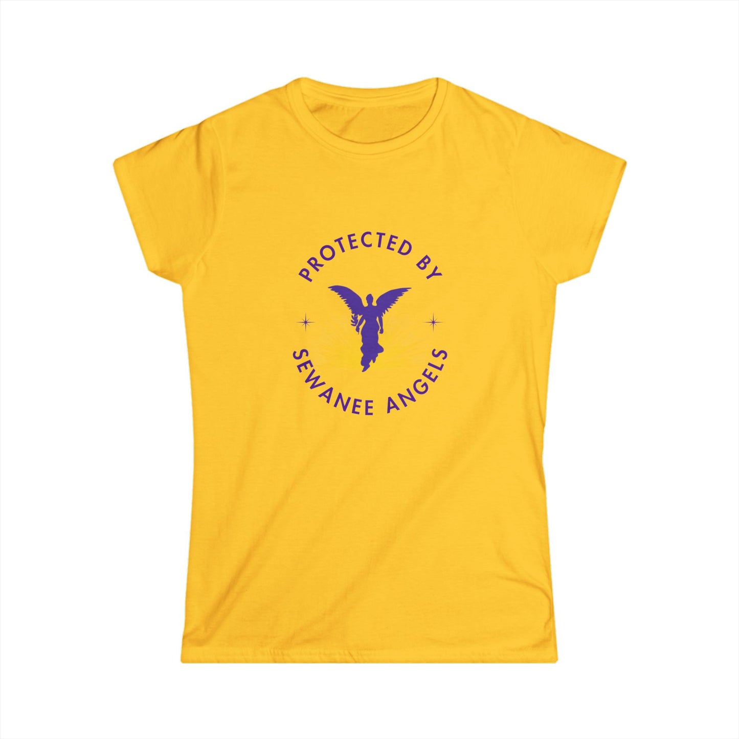 "Protected by Sewanee Angels"  Women's Softstyle Tee