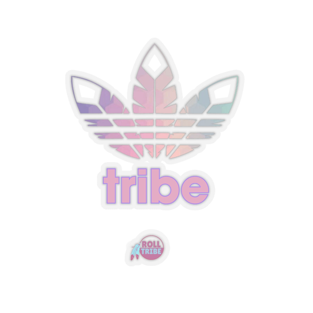 3 Feathers "Trippy Tribe" Kiss-Cut Stickers