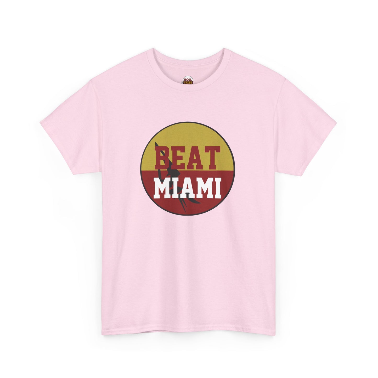 Gameday - "BEAT MIAMI" Button Unisex Heavy Cotton Tee