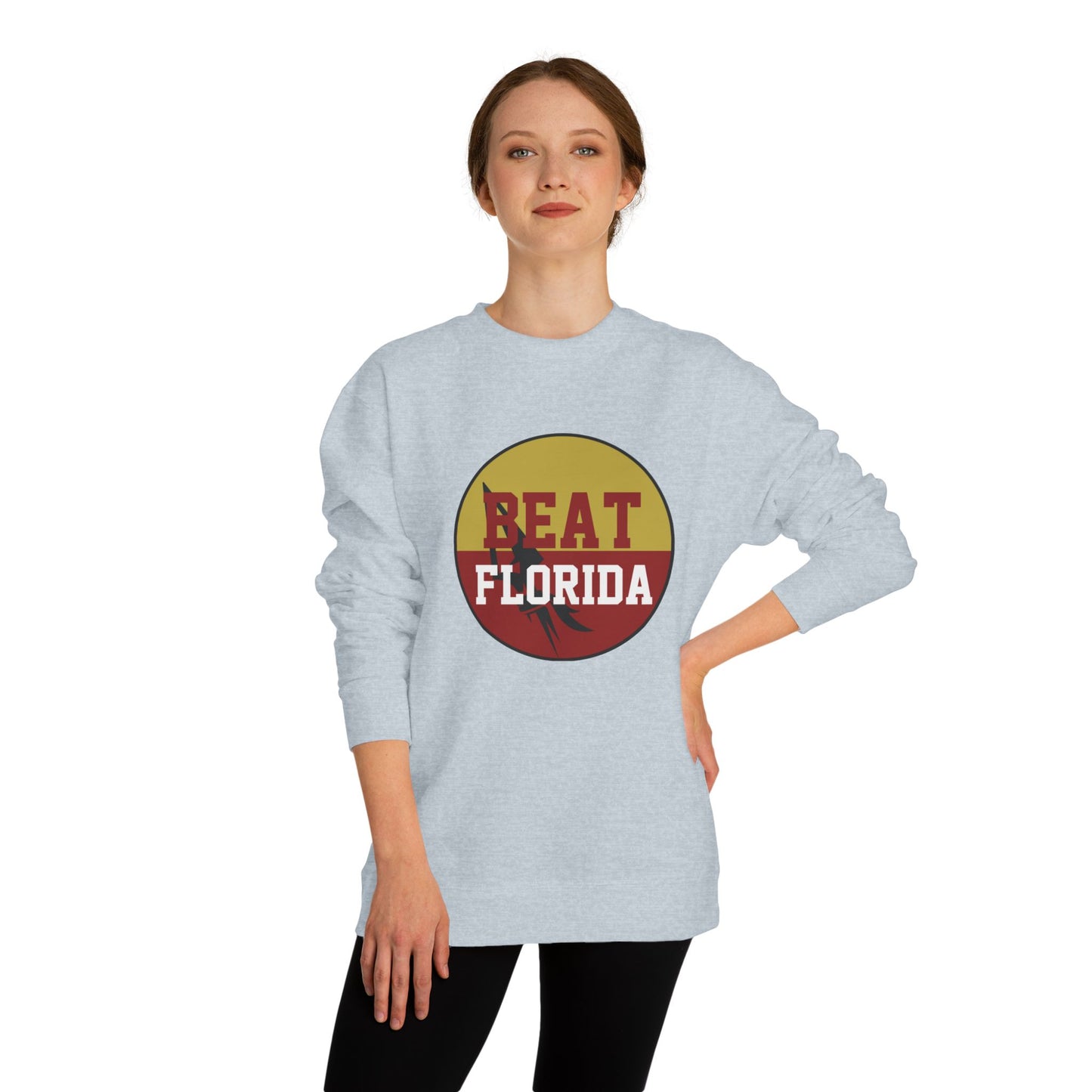 Gameday - "BEAT FLORIDA Button" Unisex Crew Neck Sweatshirt