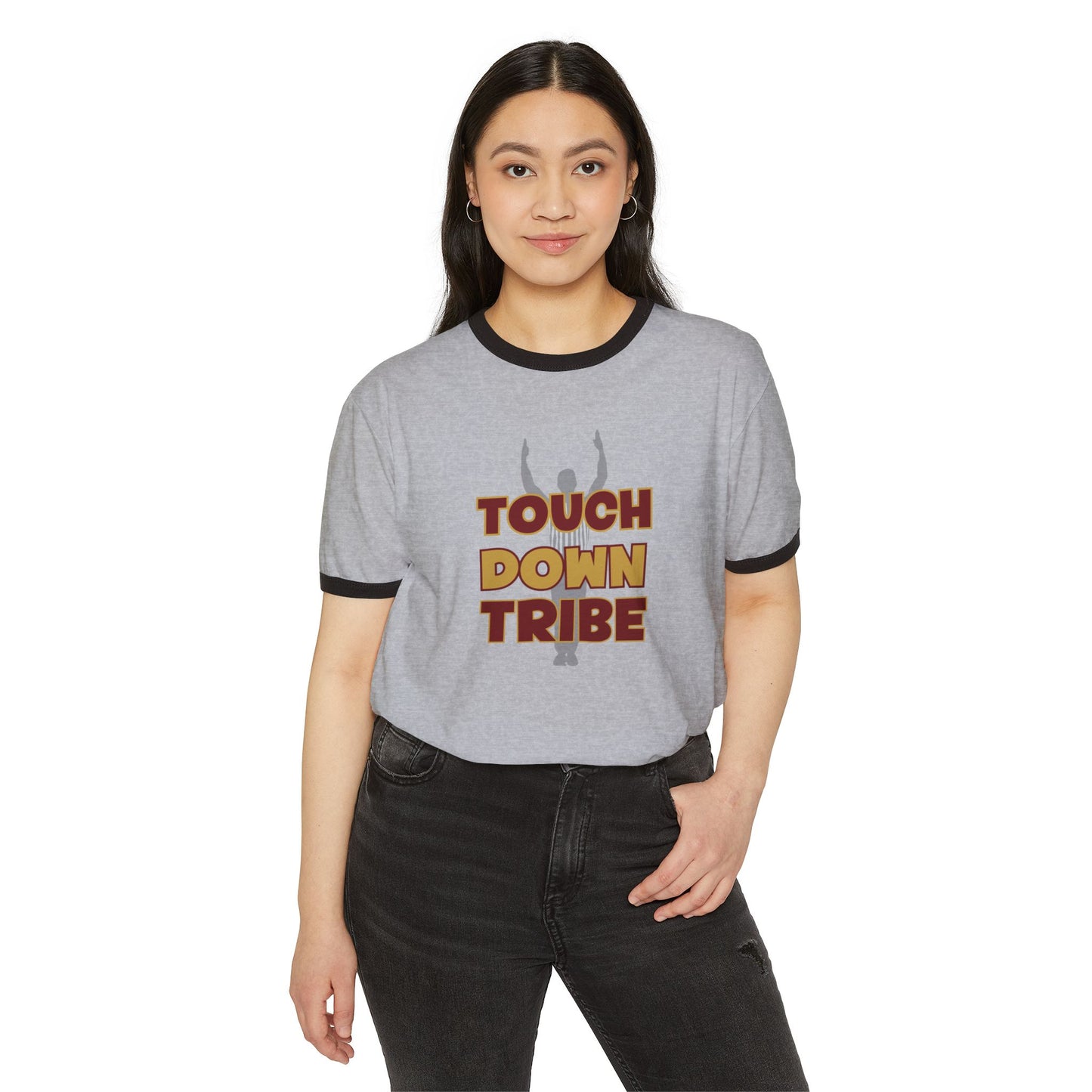 Gameday - "Touch Down Tribe" Unisex Cotton Ringer T-Shirt