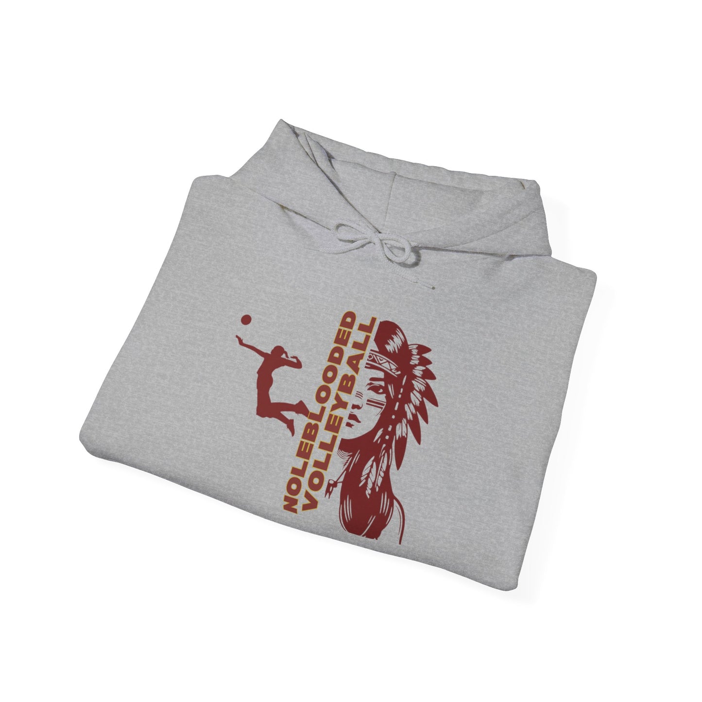 Noleblooded Athletics - Ladies Volleyball Unisex Heavy Blend™ Hooded Sweatshirt