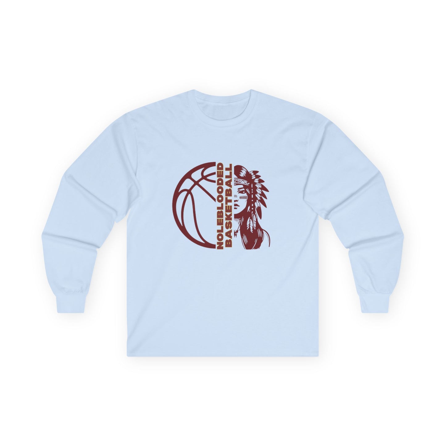 Noleblooded Athletics - Ladies Basketball Double-Sided, Long Sleeve Tee