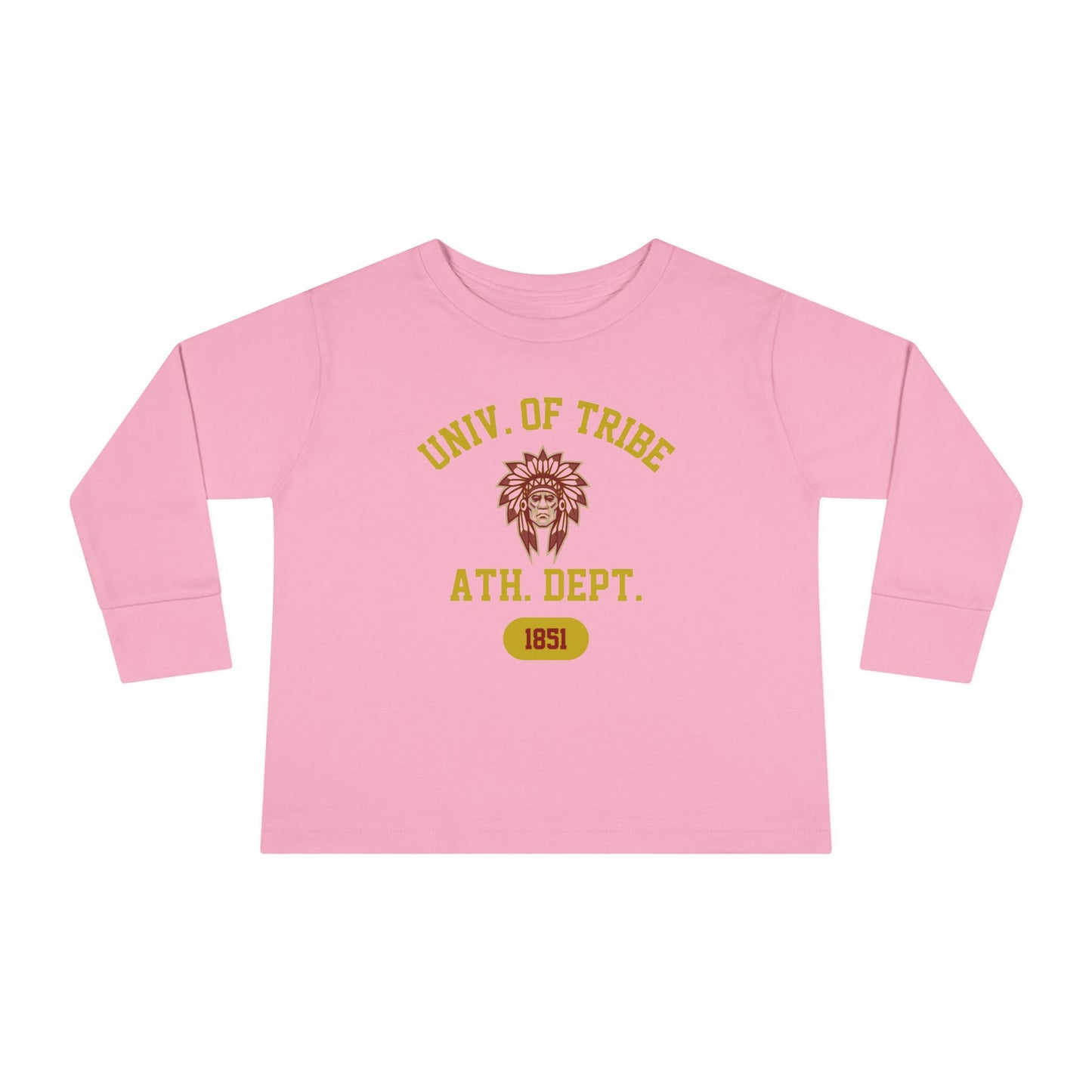 University of Tribe Athletics - Double-Sided, Toddler Long Sleeve Tee -