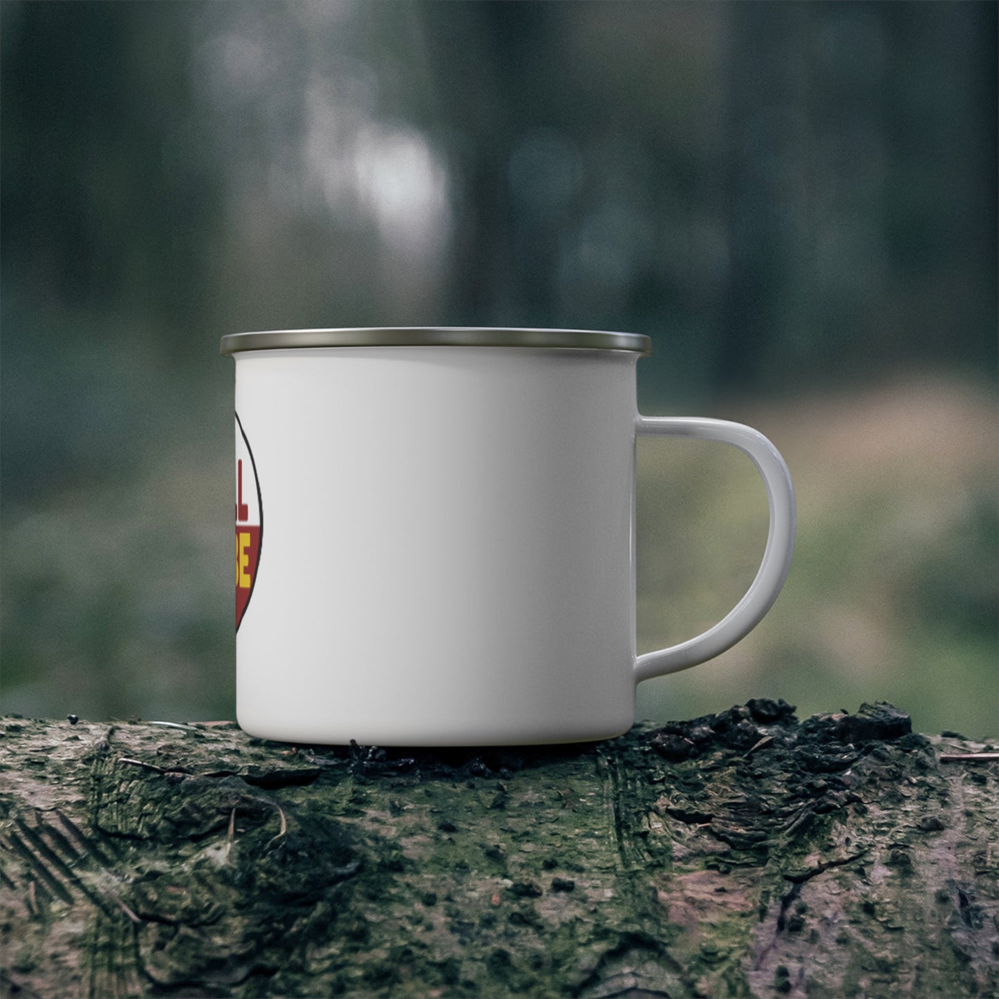 Roll Tribe Enamel Camping Mug - Adventure Ready Coffee Cup for Outdoor Enthusiasts and Nature Lovers