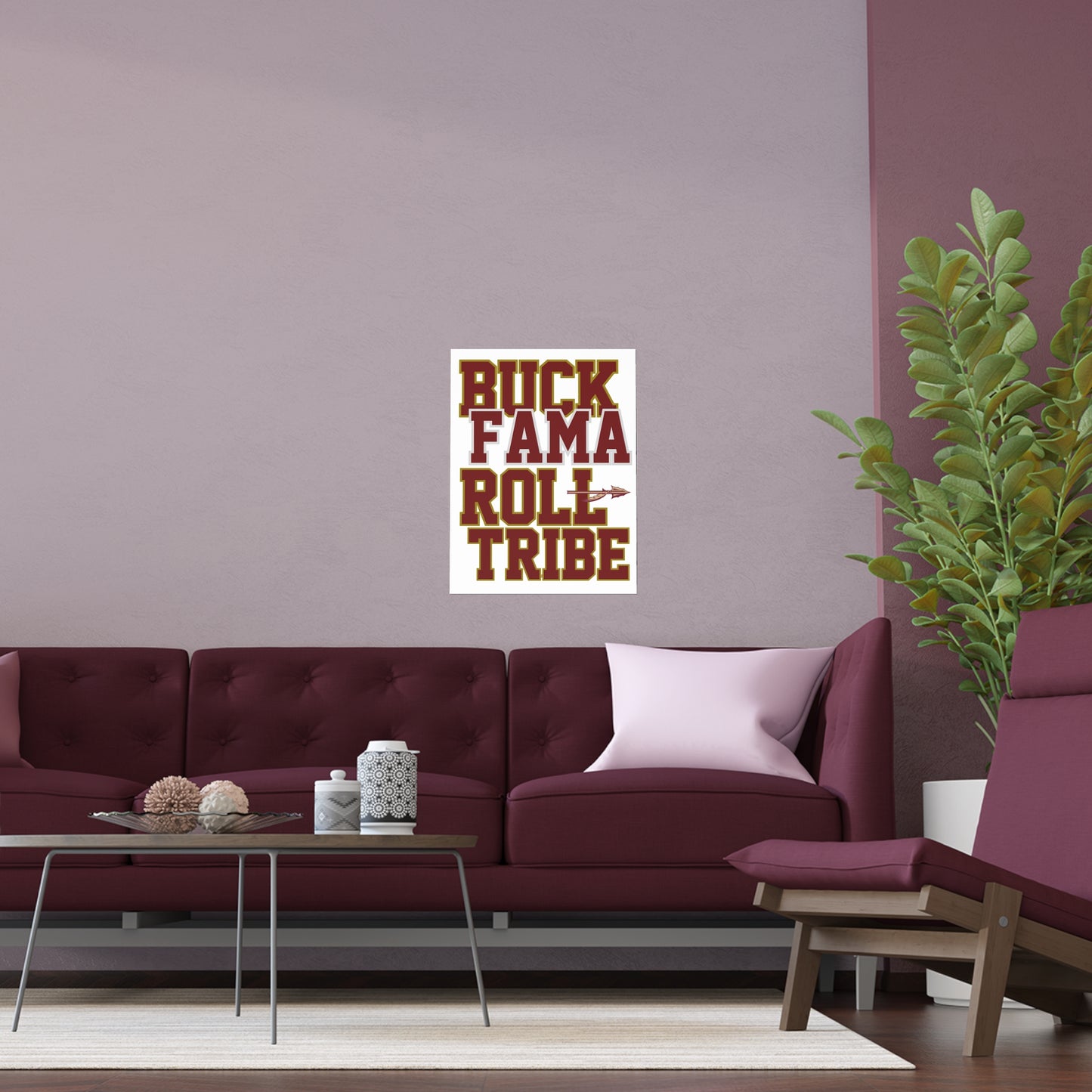 Roll Tribe -  "Buck Fama Roll Tribe" Silk Poster