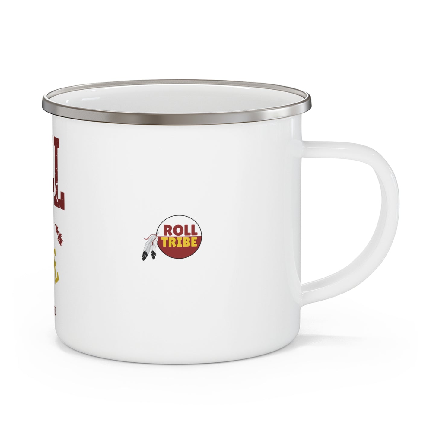 Roll Tribe - "Cartoon Indian" Rustic Enamel Camping Mug
