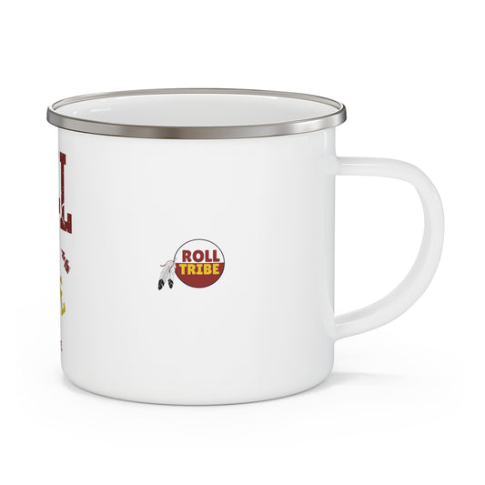 Roll Tribe - "Cartoon Indian" Rustic Enamel Camping Mug