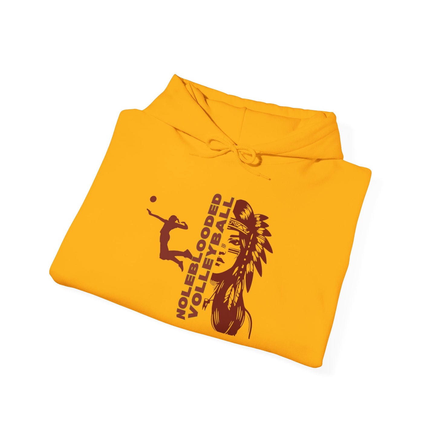 Noleblooded Athletics - Ladies Volleyball Unisex Heavy Blend™ Hooded Sweatshirt