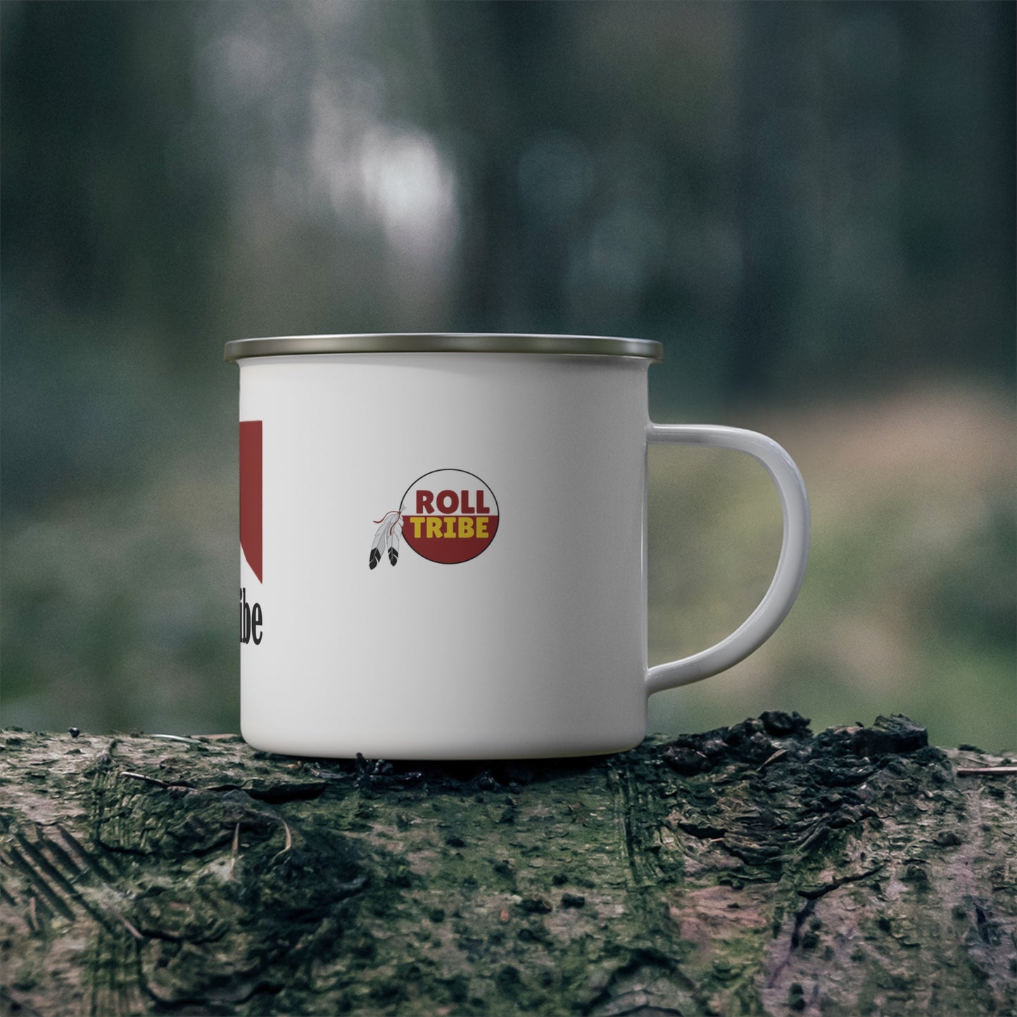 Roll Tribe "Cigs"  Enamel Camping Mug