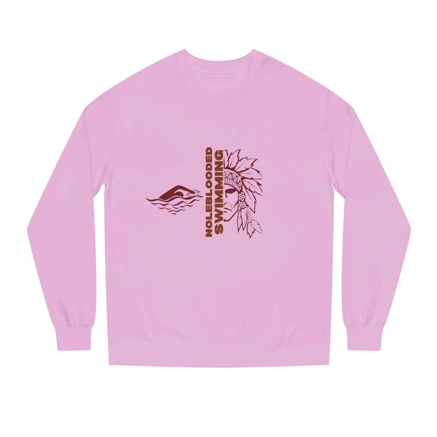 Noleblooded Athletics - Swimming Unisex Double-Sided, Crew Neck Sweatshirt