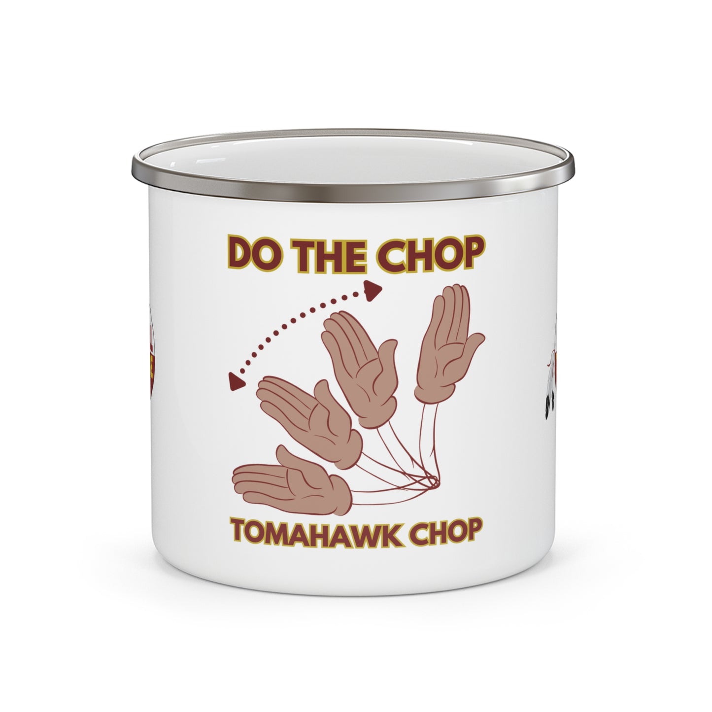 Roll Tribe - "DO THE CHOP" Enamel Camping Mug