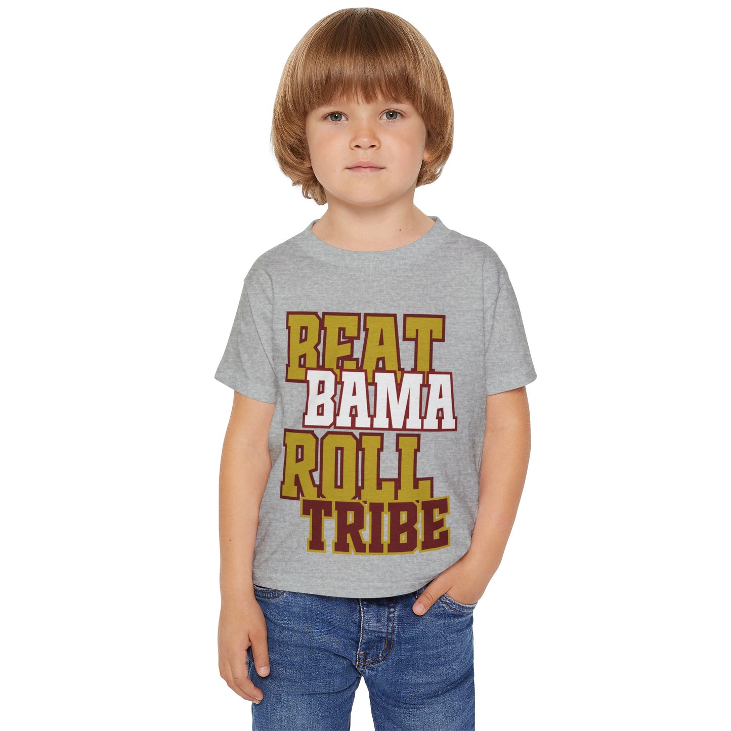Beat Bama Roll Tribe Toddler T-Shirt - Sports Fan Tee for Young Fans
