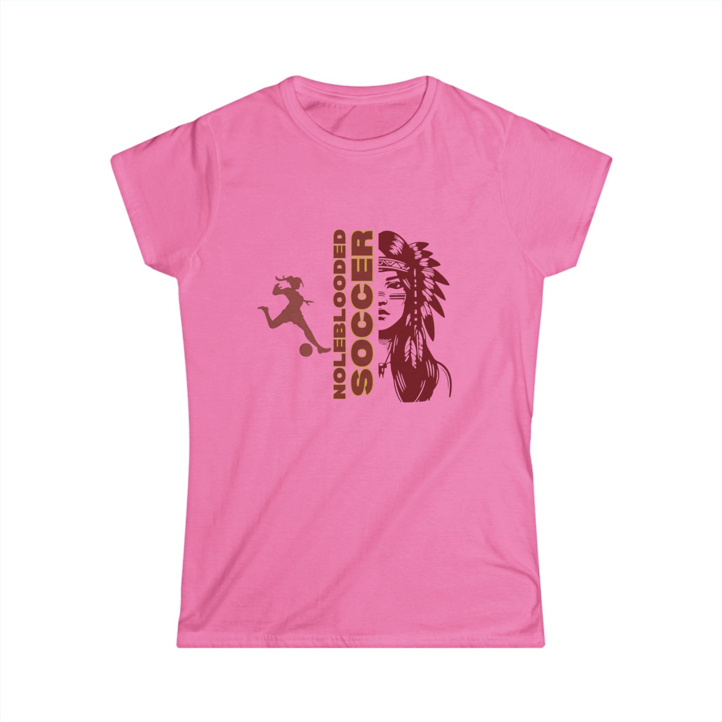 Noleblooded Athletics - Ladies Tennis Women's Double-Sided, Softstyle Soccer Tee