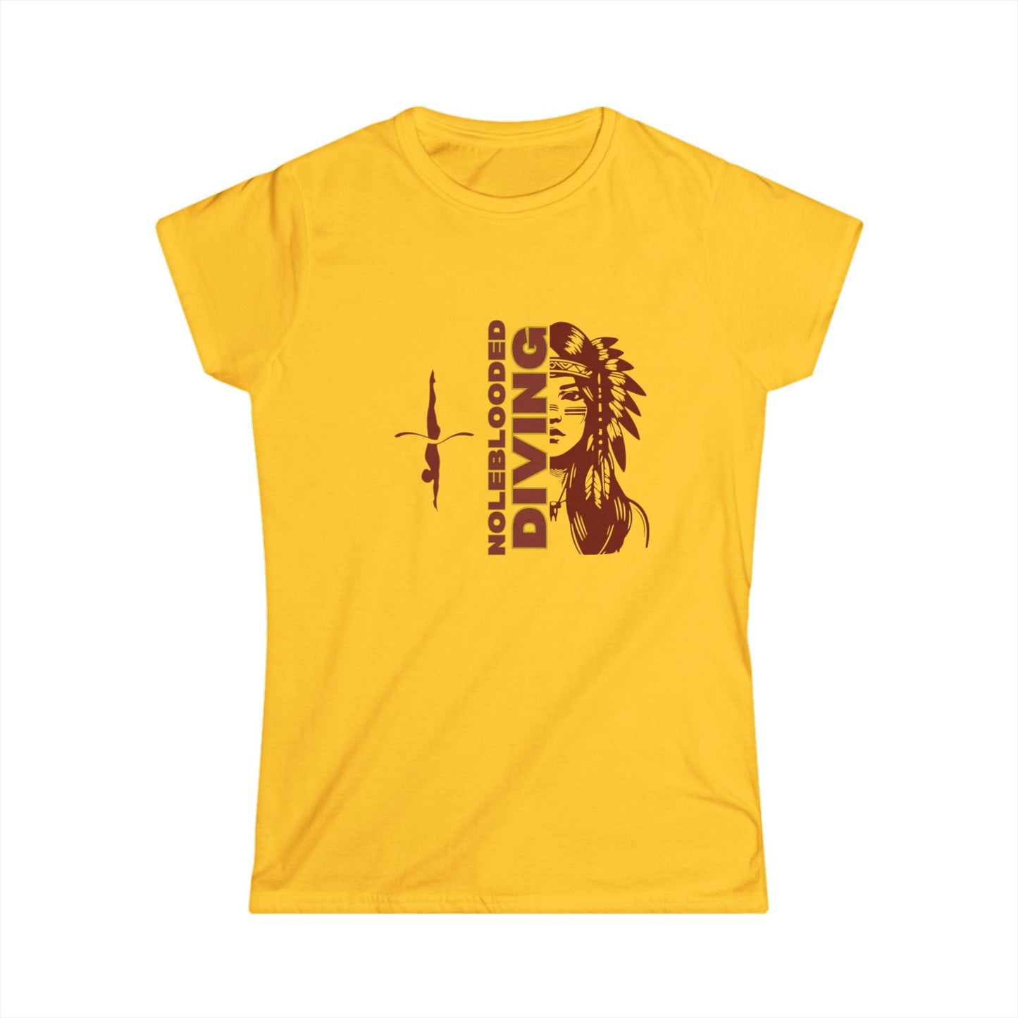 Noleblooded Athletics - Ladies Diving Women's Double-Sided, Softstyle Tee
