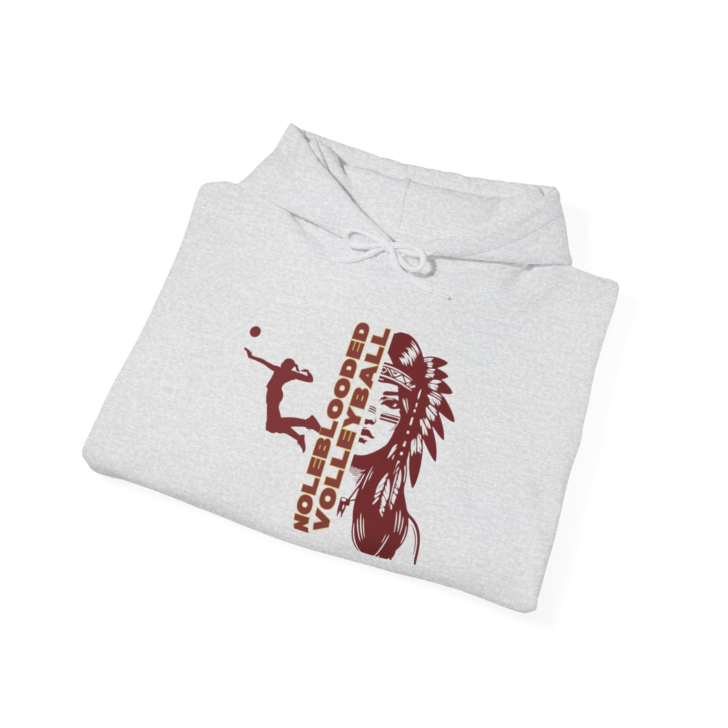 Noleblooded Athletics - Ladies Volleyball Unisex Heavy Blend™ Hooded Sweatshirt