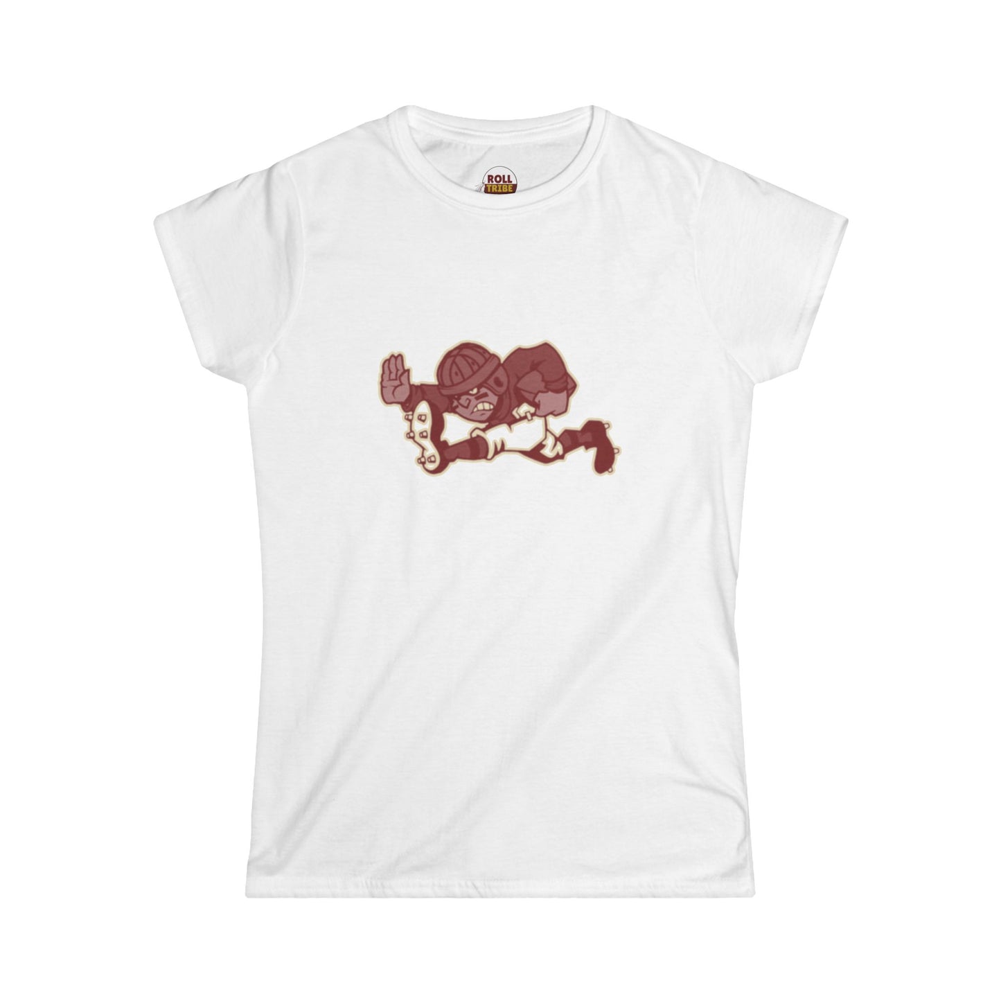 Roll Tribe - "Old Skewl Football" Women's Softstyle Tee