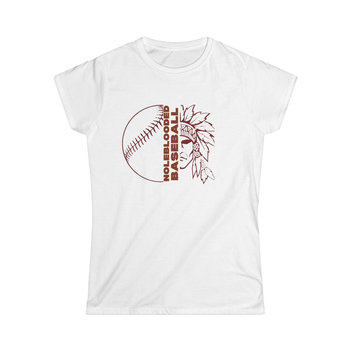 Noleblooded Athletics - Baseball Women's Double-Sided, Softstyle Tee