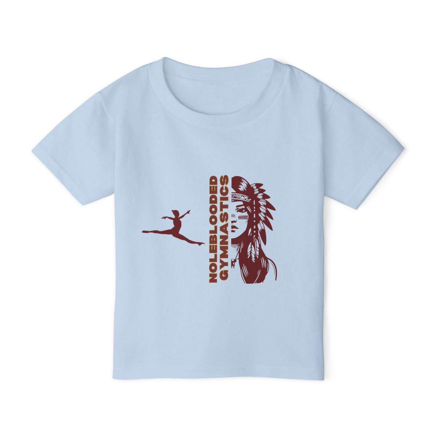 Noleblooded Athletics - Ladies Gymnastics Heavy Cotton™ Double-Sided, Toddler T-shirt