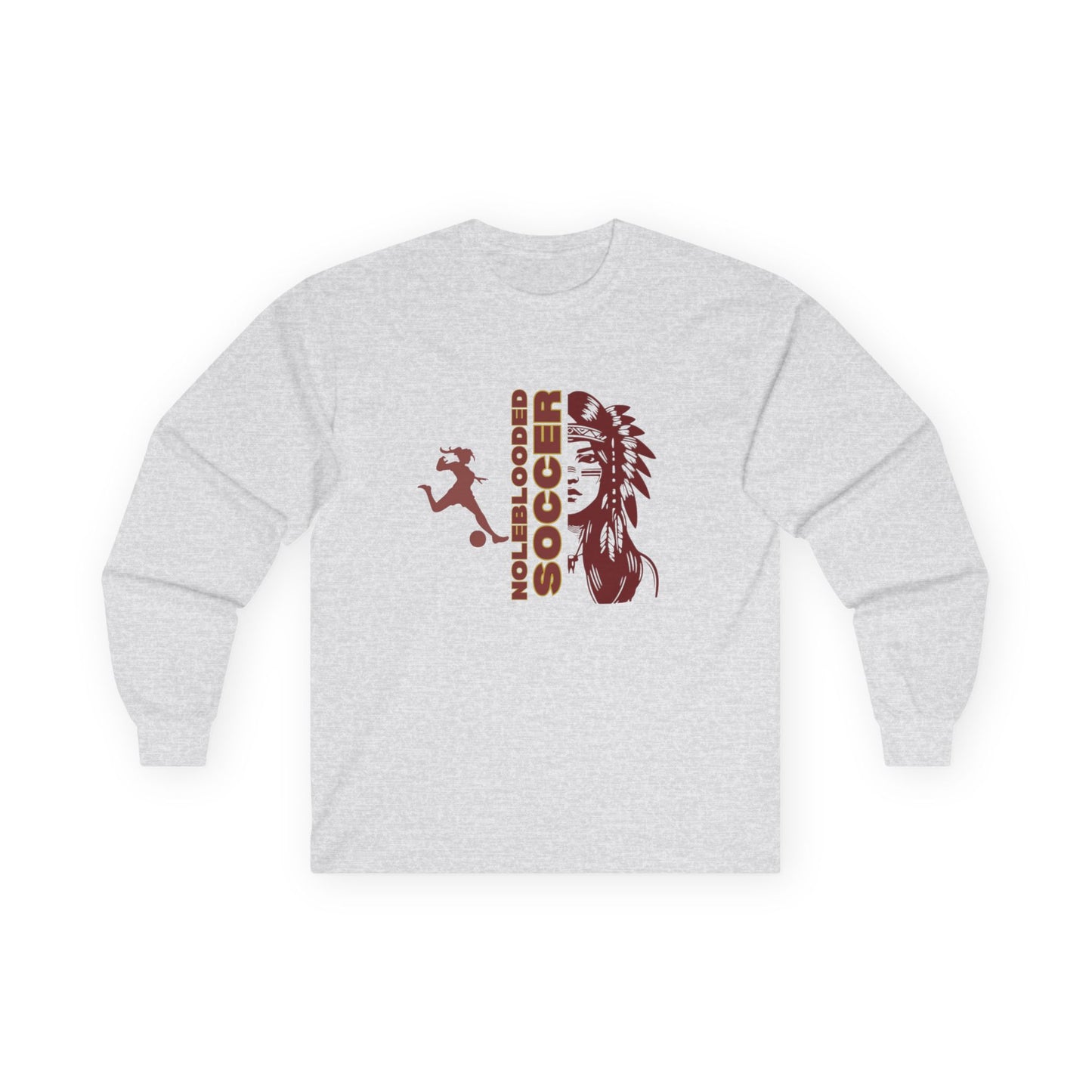 Noleblooded Athletics - Ladies Soccer Double-Sided, Long Sleeve Tee