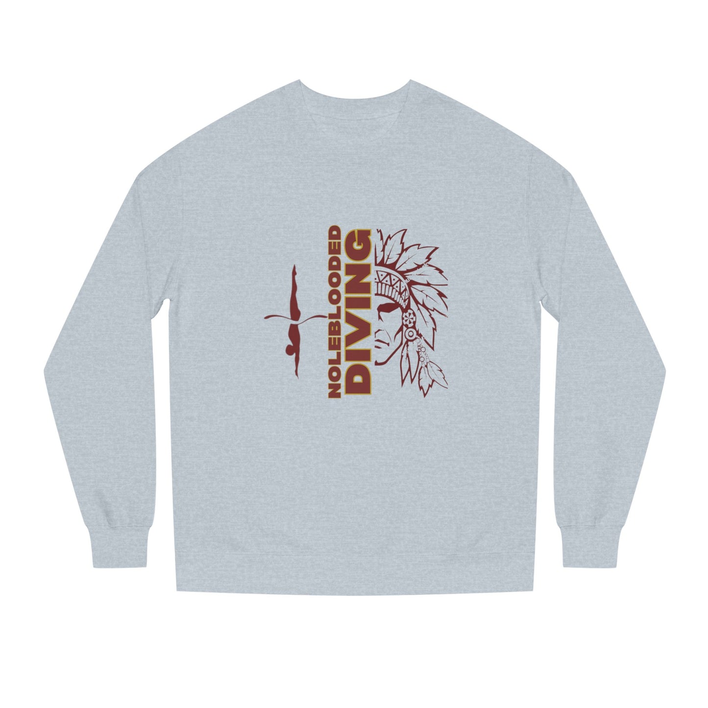 Noleblooded Athletics - Diving Unisex Double-Sided, Crew Neck Sweatshirt