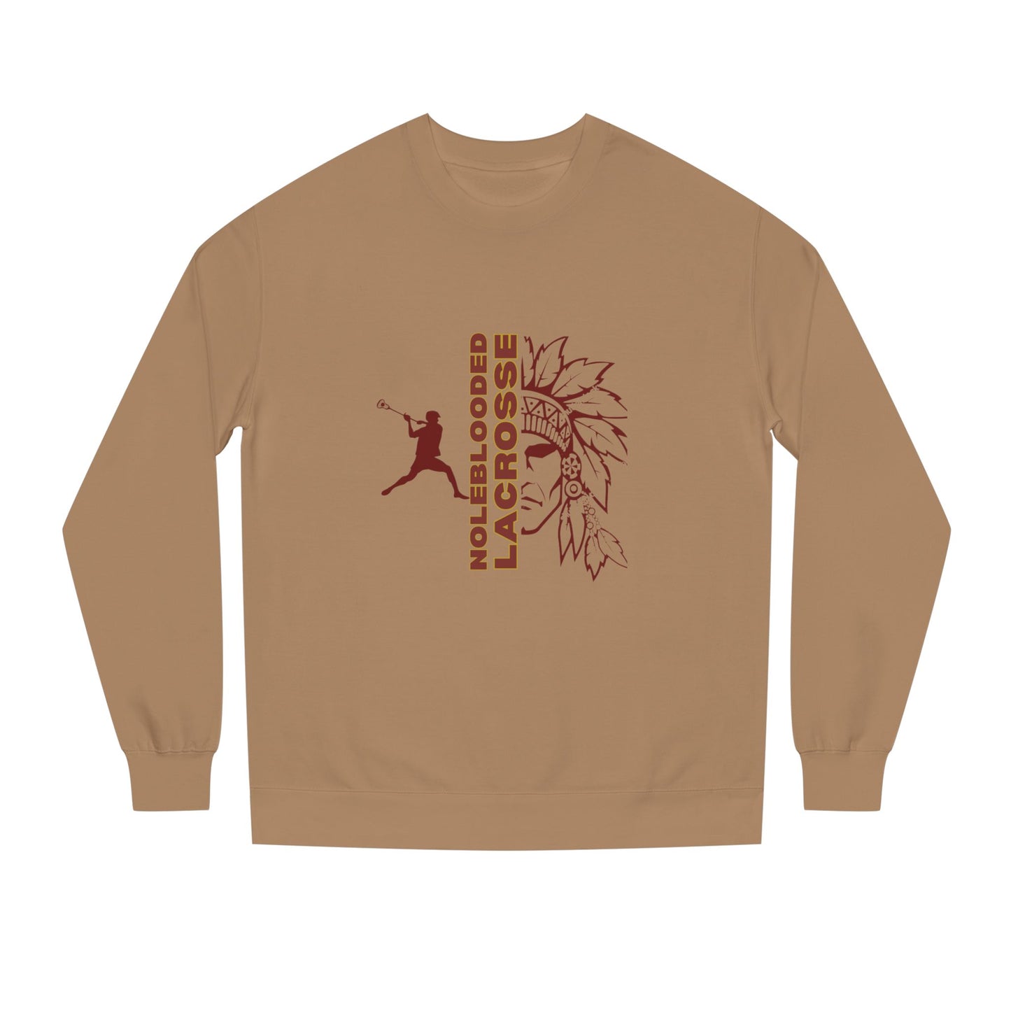 Noleblooded Athletics -Lacrosse Unisex Double-Sided, Crew Neck Sweatshirt